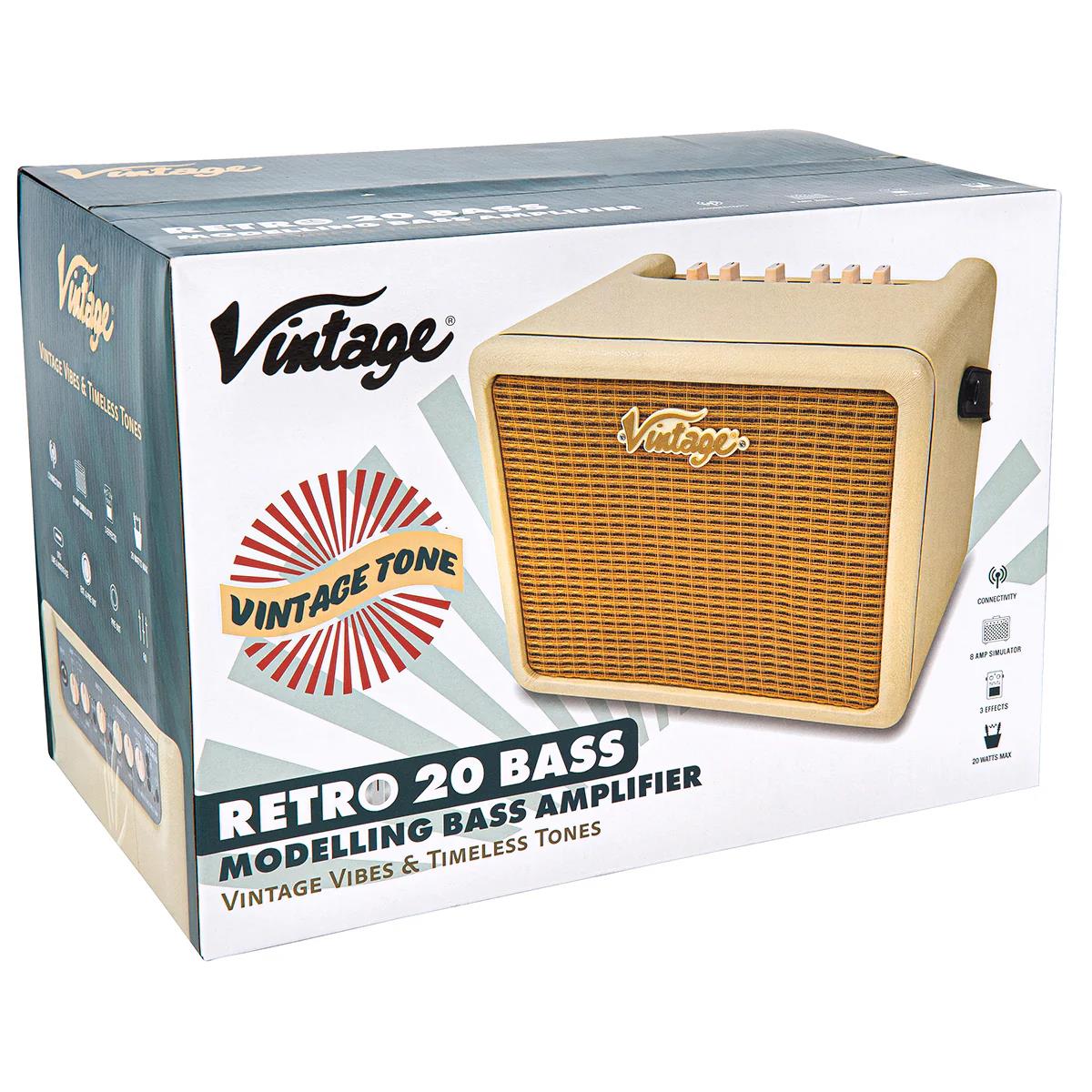 Vintage Retro 20 Bass Combo with DSP - Mint Green
