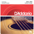 D'Addario 12 String Acoustic Set Phosphor Bronze Medium