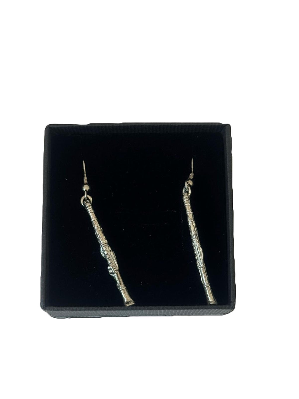 Clarinet Pewter Earrings