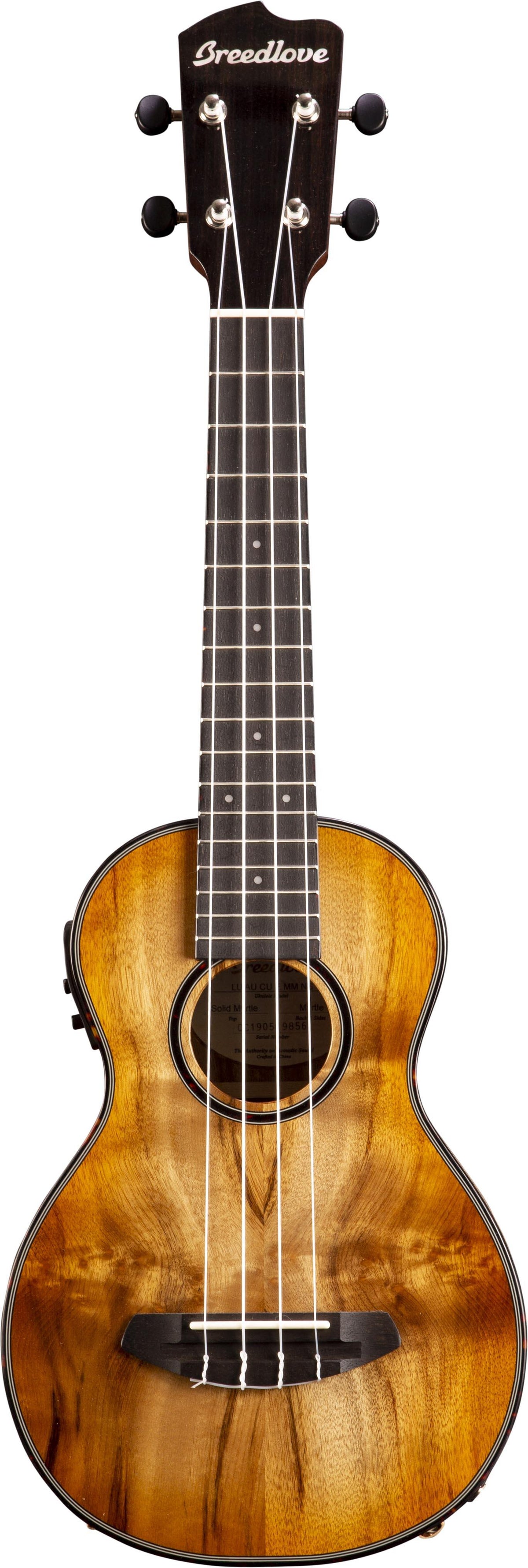 Breedlove Lu'au Concert Ukulele CE - Myrtyl Wood Natural Shadow
