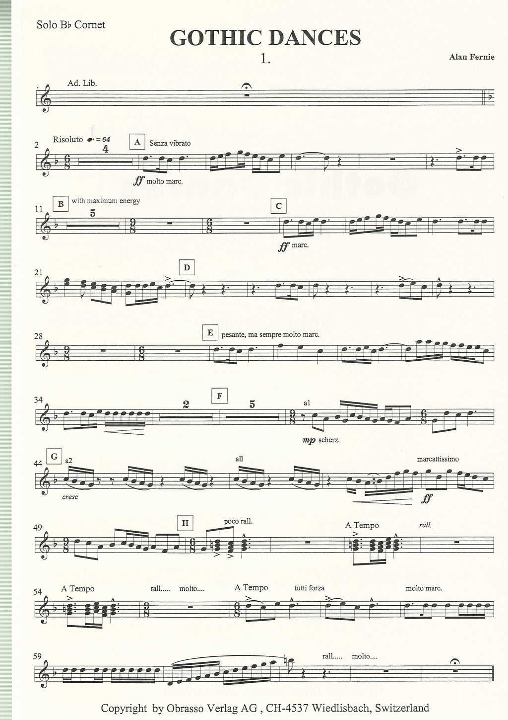 Gothic Dances for Brass Band - arr. Alan Fernie