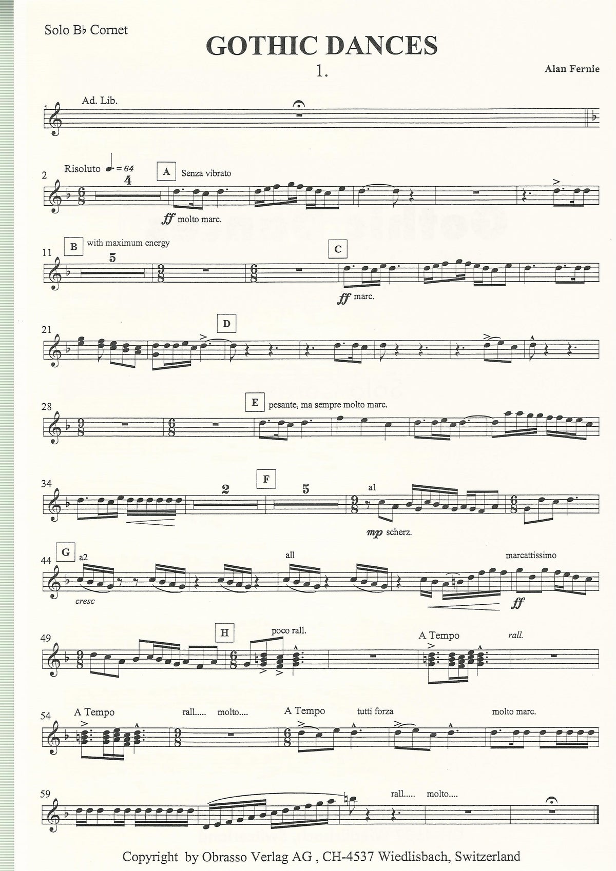 Gothic Dances for Brass Band - arr. Alan Fernie