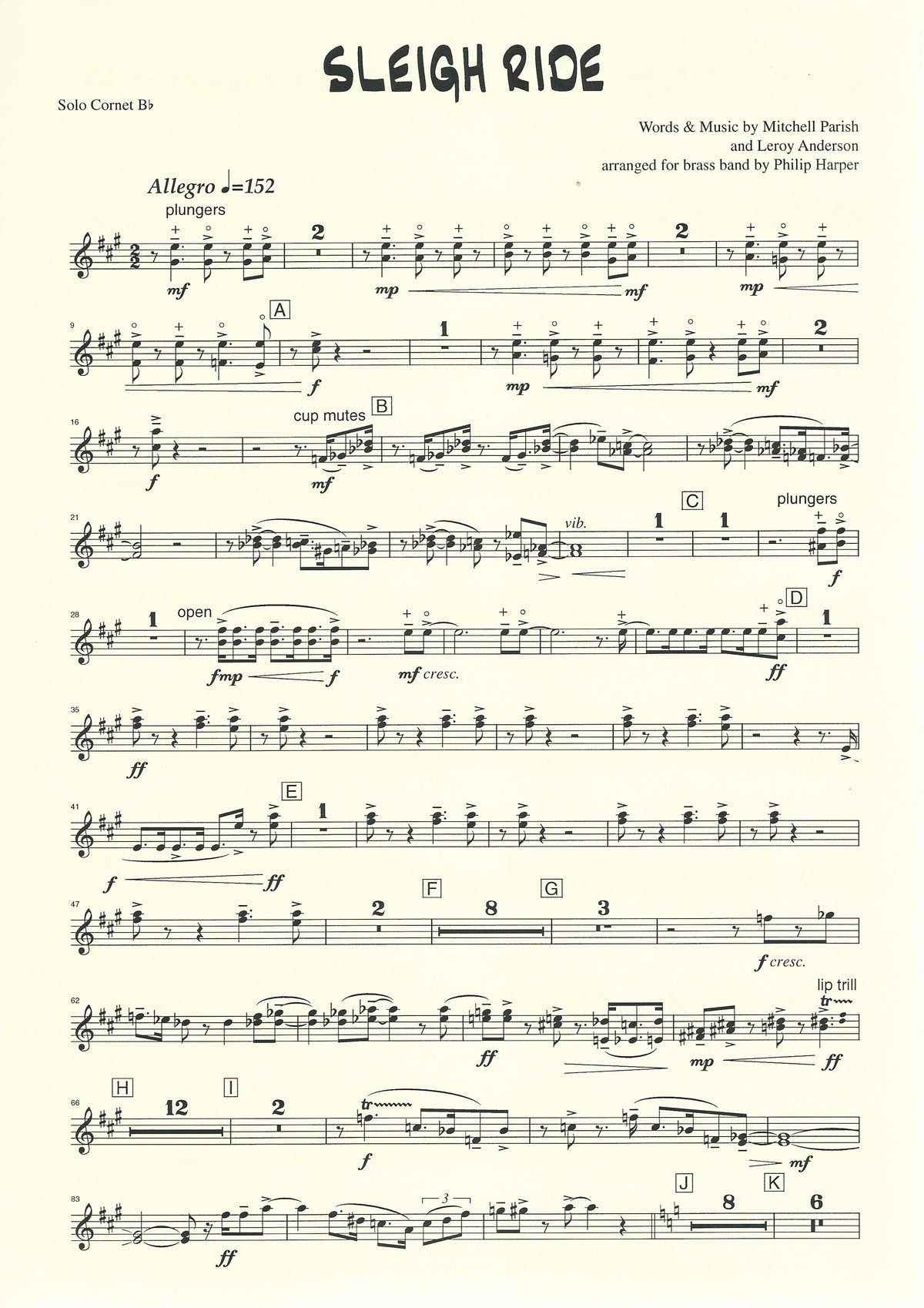 Sleigh Ride for Brass Band - arr. Philip Harper