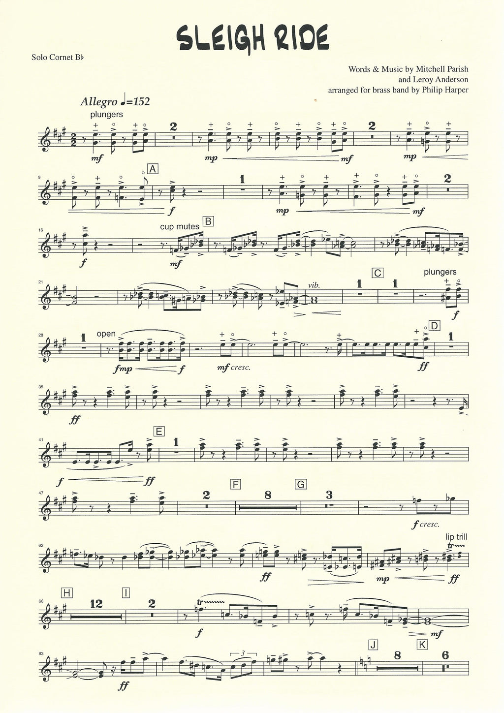 Sleigh Ride for Brass Band - arr. Philip Harper