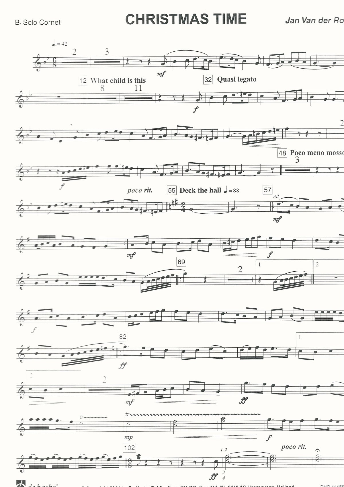 Christmas Time for Brass Band - Jan Van der Roost