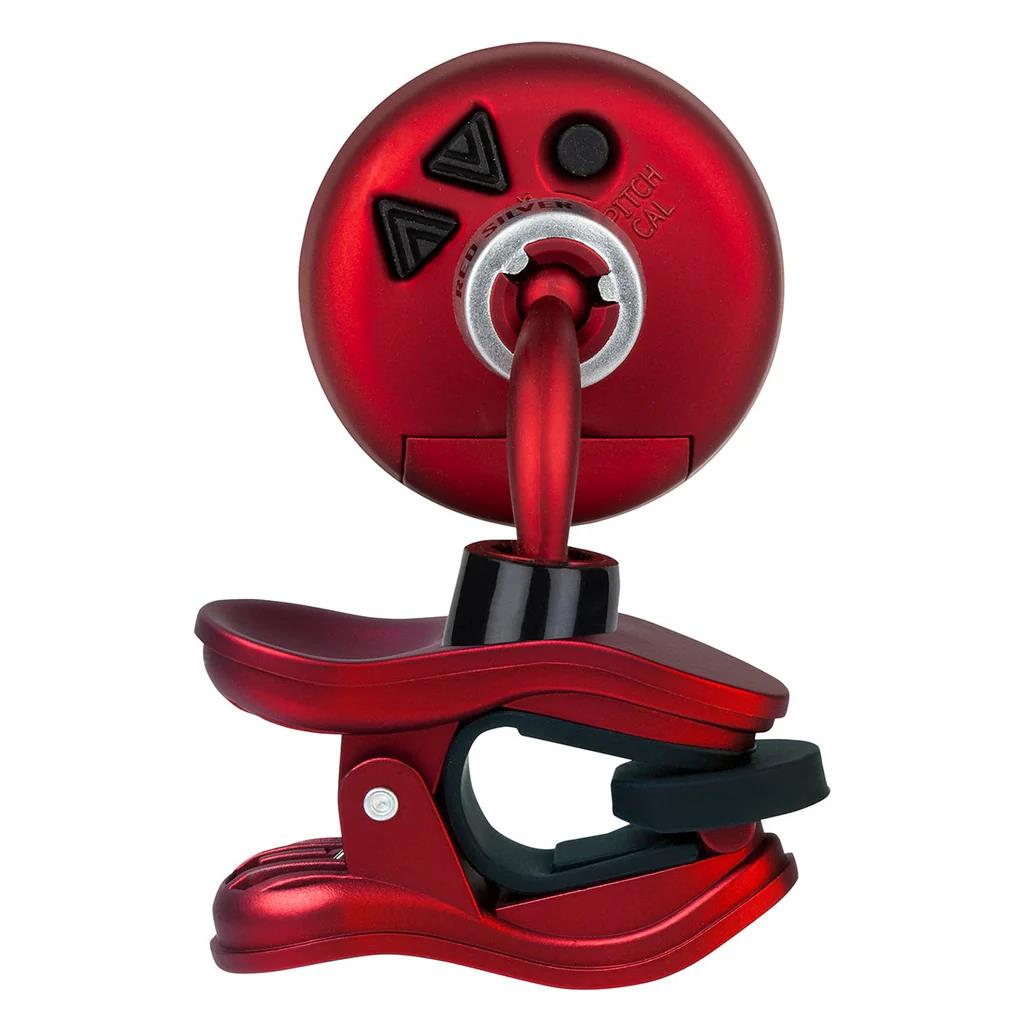 Snark Guitar Clip on Tuner - Silver Red