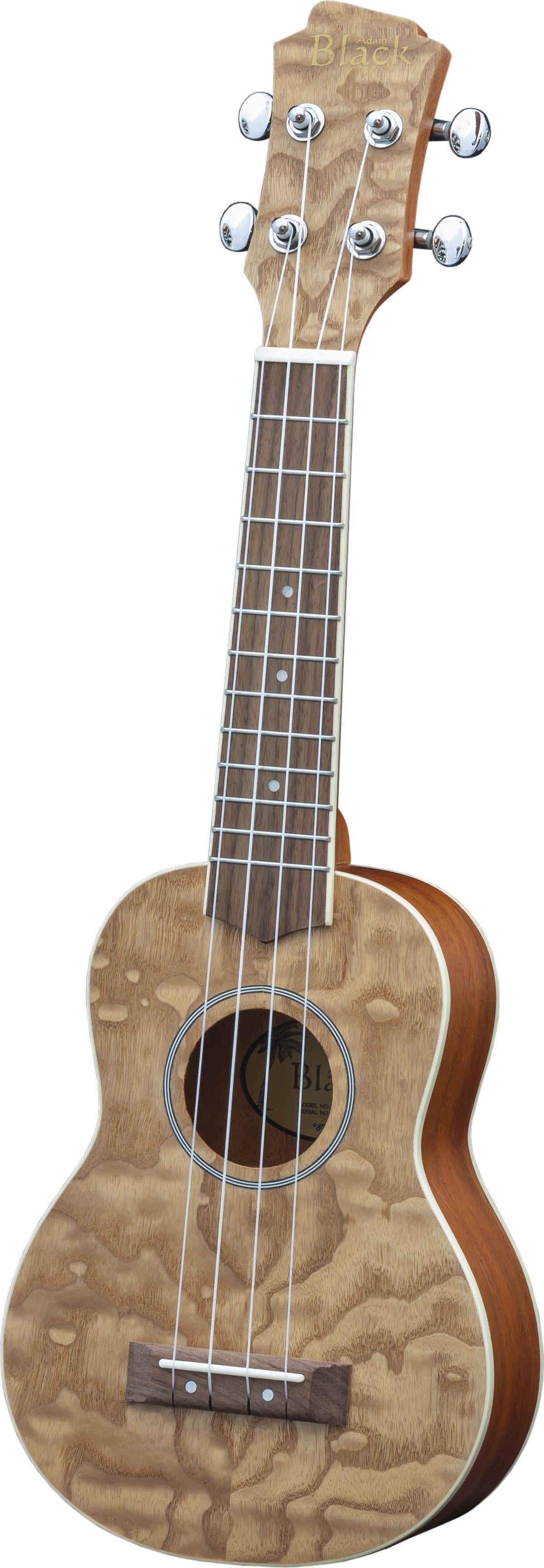Adam Black Soprano Ukulele Quilted Ash
