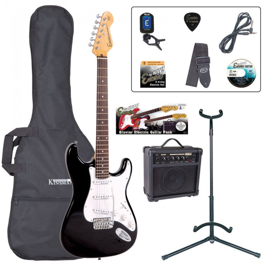 Encore E6 Electric Guitar - Black