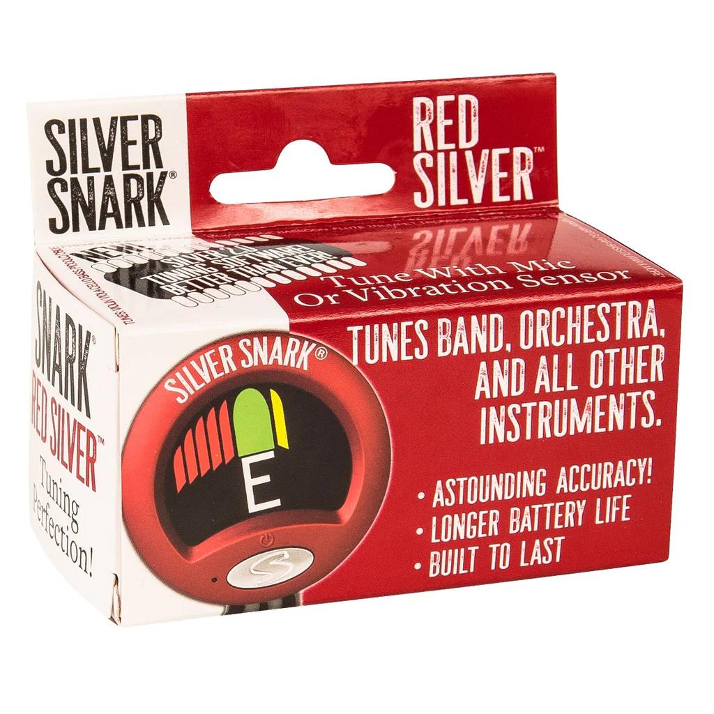 Snark Guitar Clip on Tuner - Silver Red