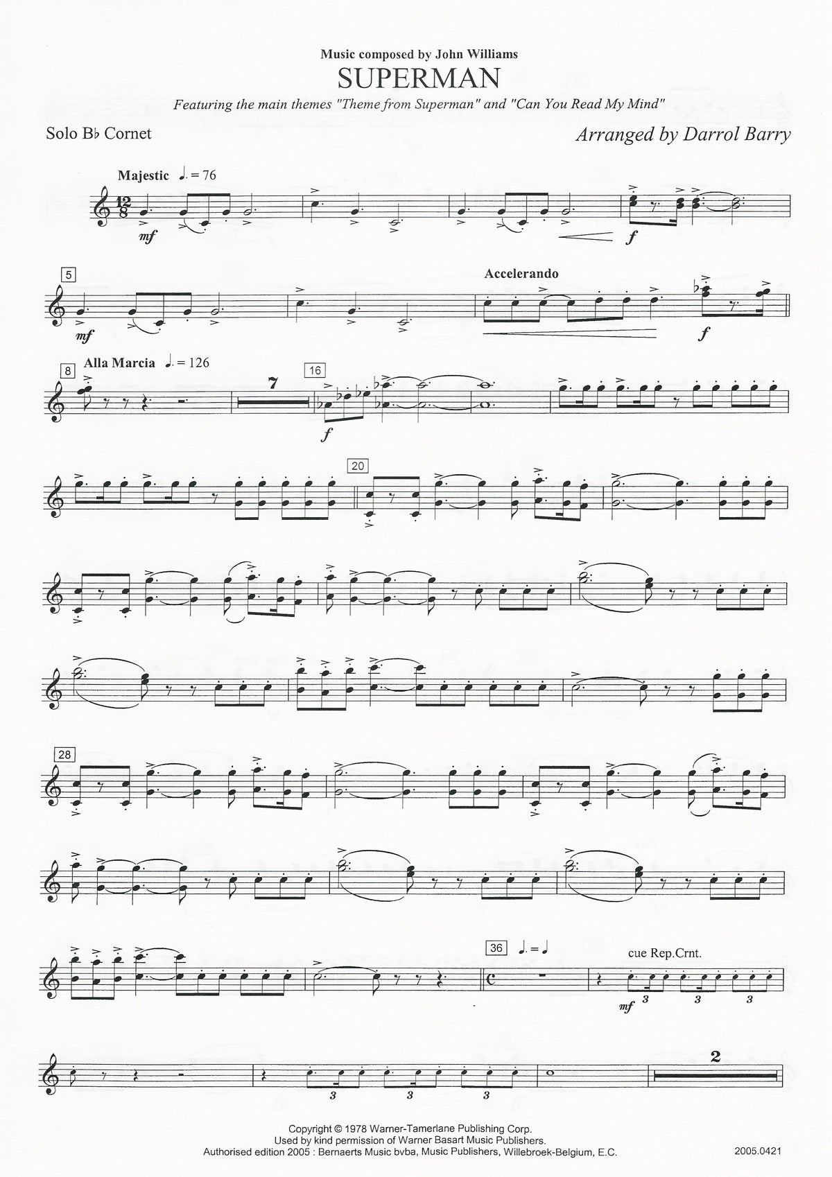 Superman for Brass Band - John Williams, arr. Darrol Barry