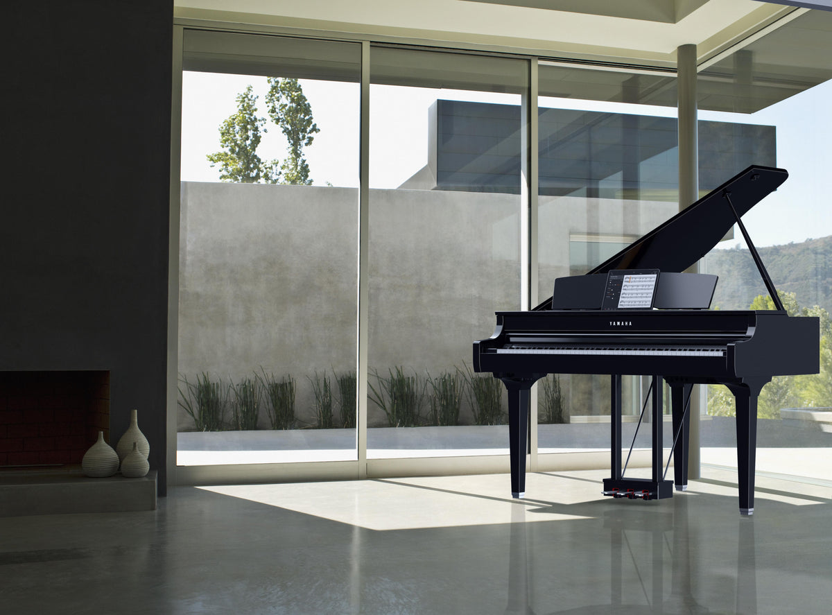 Yamaha CSP-295GP Clavinova Smart Digital Grand Piano in Polished Ebony