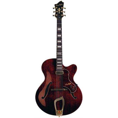 Hagstrom Electric Jazz Guitar, Natural Mahogany, Gloss