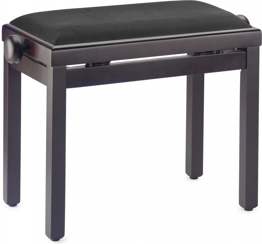 Stagg Rosewood Piano bench with black velvet fireproof top