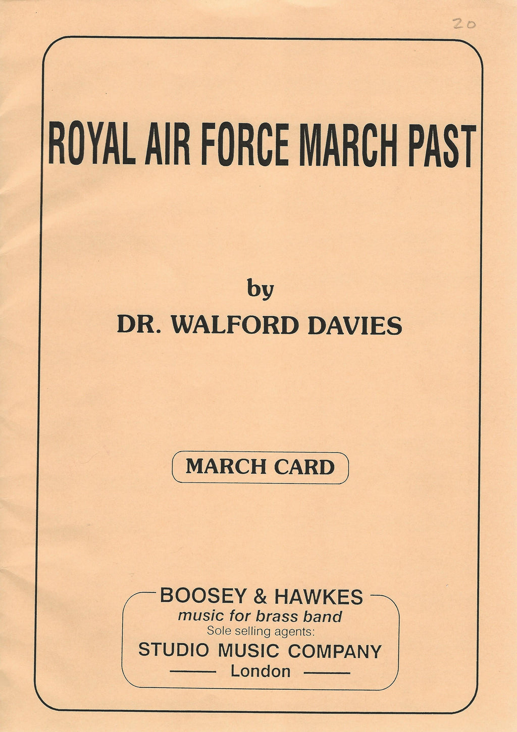 B&H Royal Air Force March Past for Brass Band - Dr. Walford Davies