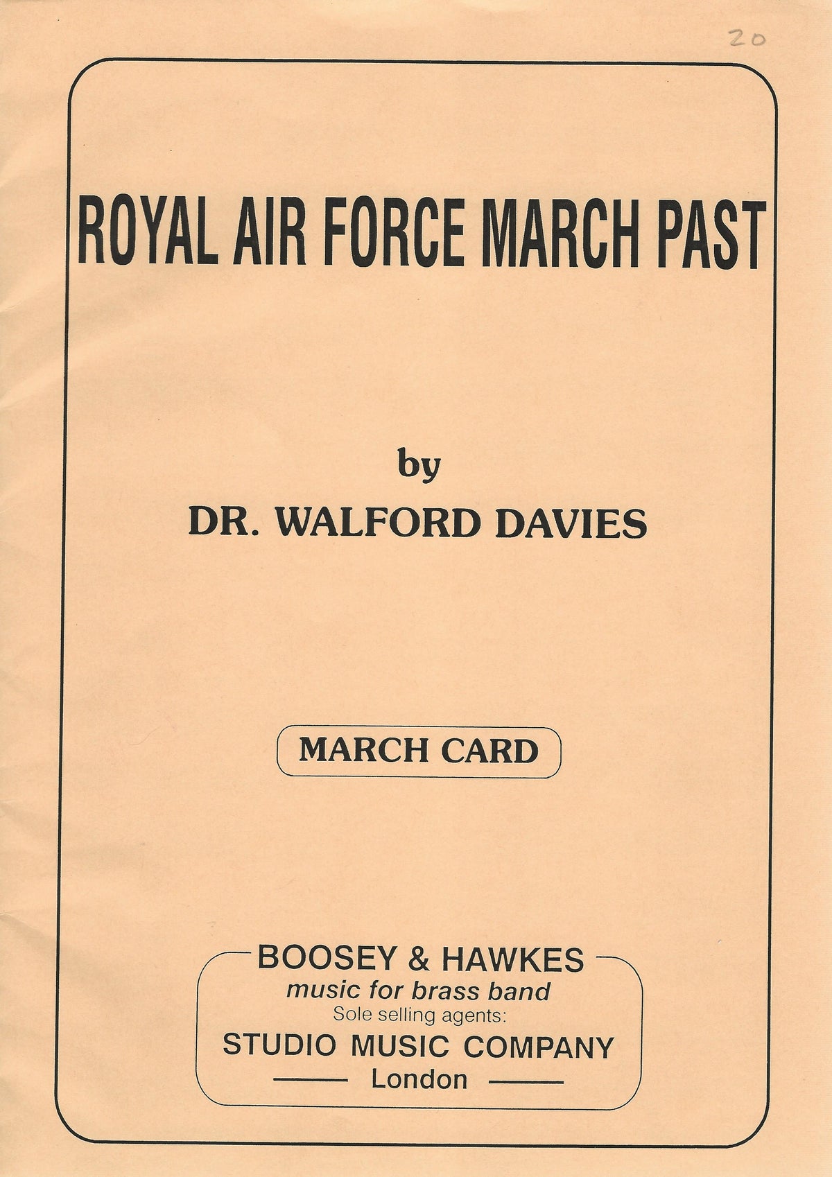 B&H Royal Air Force March Past for Brass Band - Dr. Walford Davies