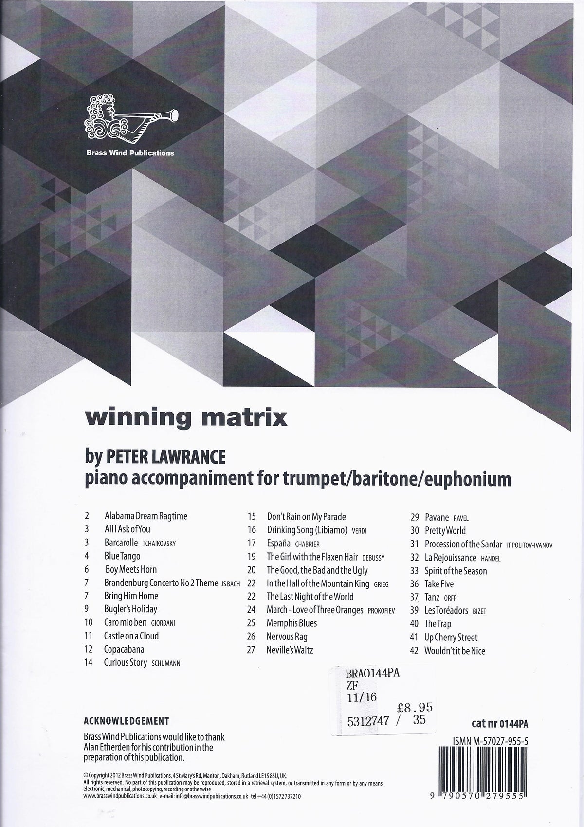 Winning Matrix - Piano Accompaniment