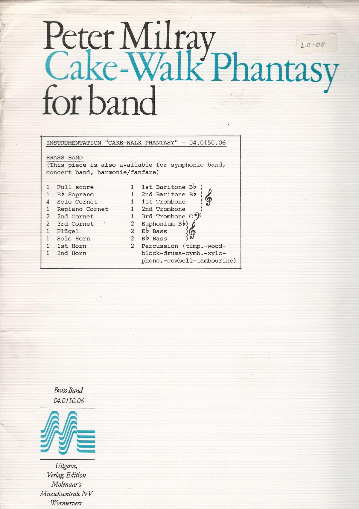 Cake-Walk Phantasy for Brass Band - Peter Milray