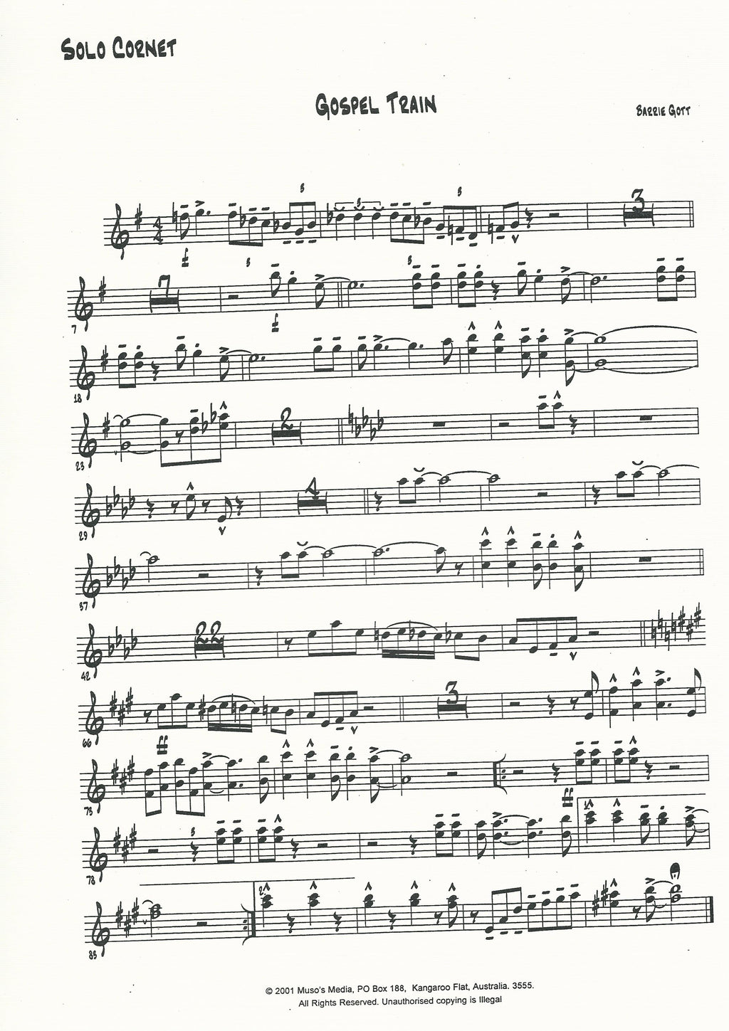 Gospel Train for Brass Band - Barrie Gott