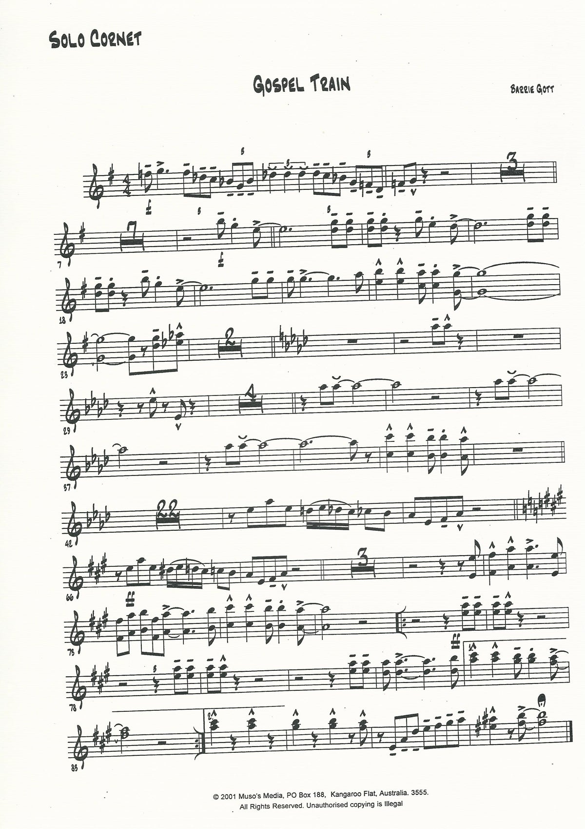 Gospel Train for Brass Band - Barrie Gott