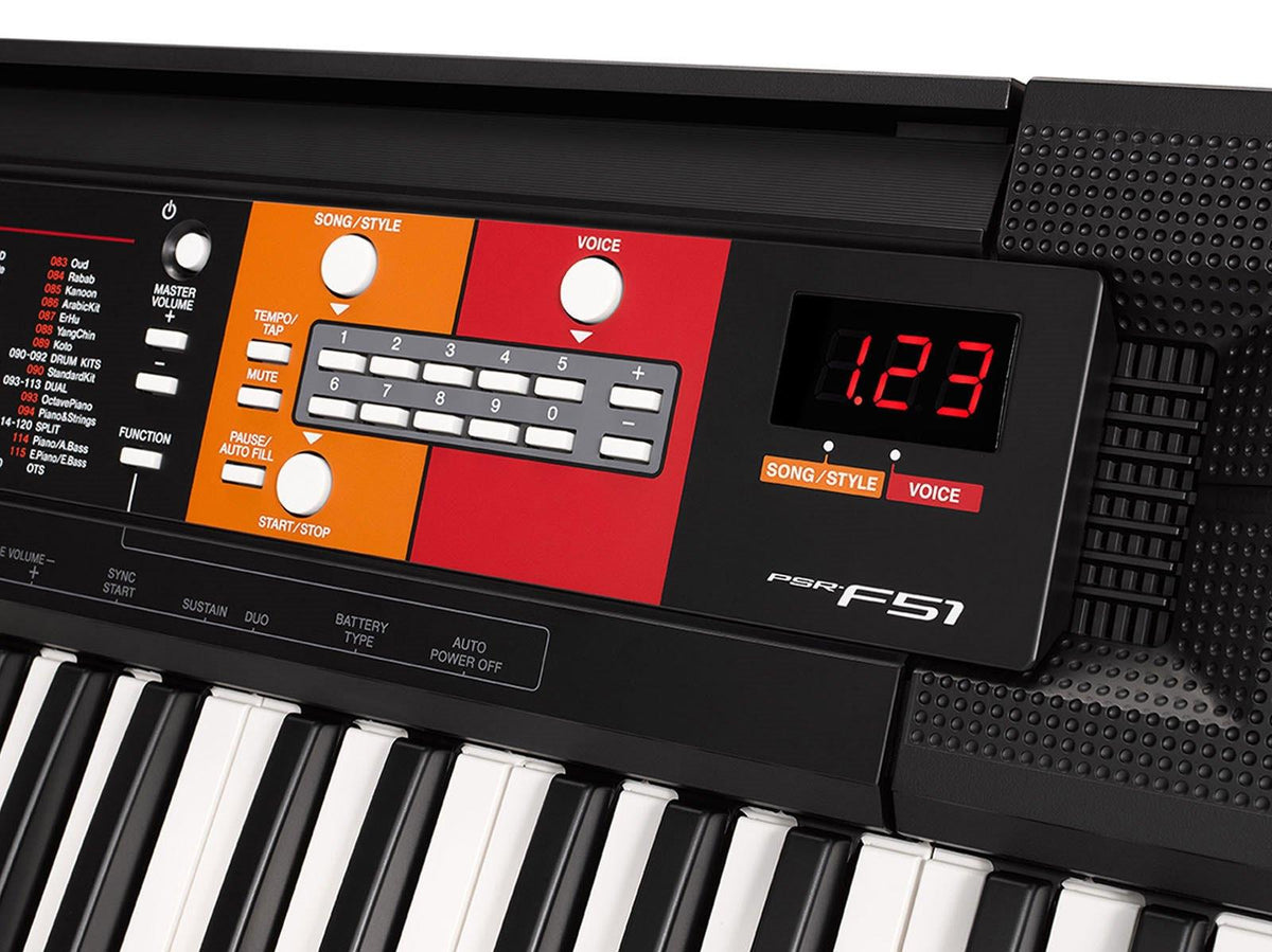 Yamaha PSR-F52 Digital Keyboard - Black