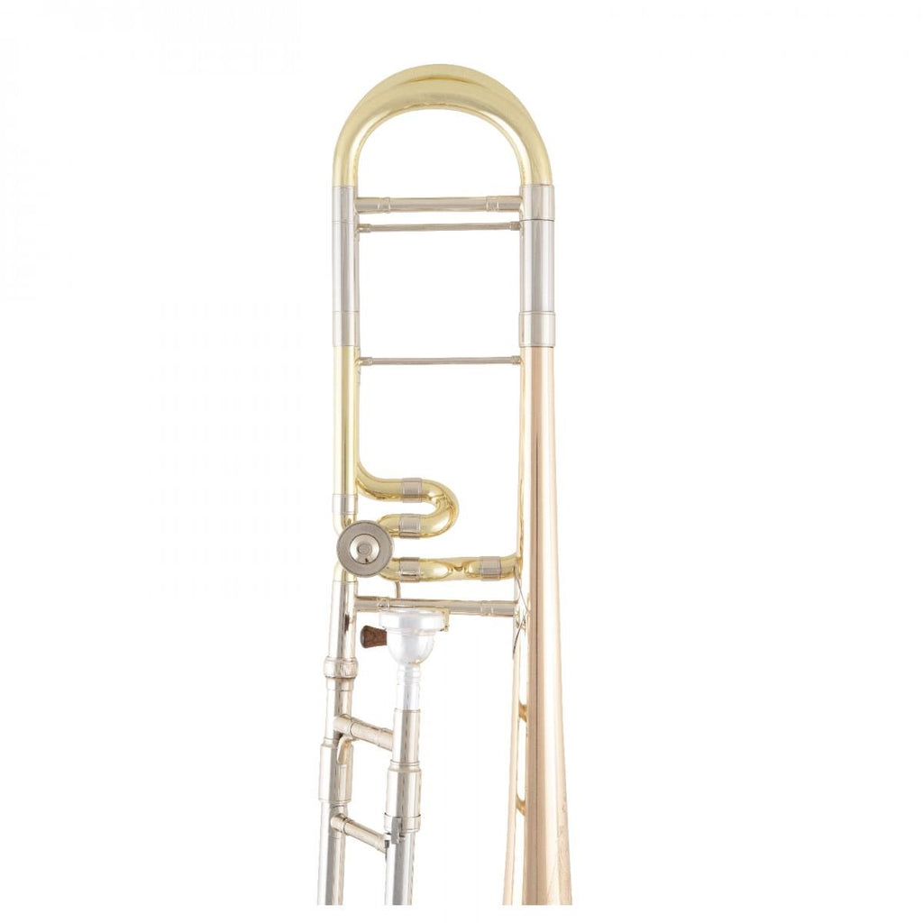 Conn Bb & F Lightweight Rose Brass Bell Trombone Open Wrap