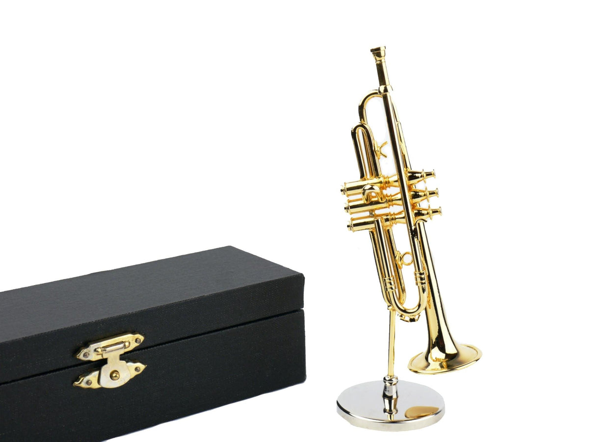 Trumpet Model With Stand & Gift Case Gold Plated