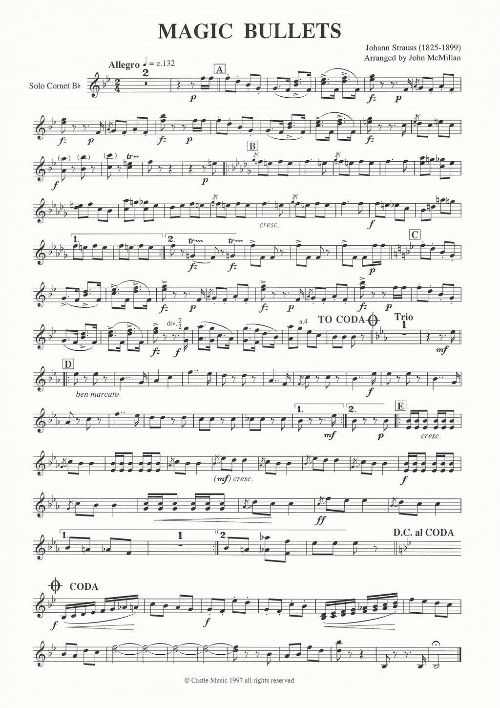Magic Bullets for Brass Band - Johann Strauss, arr. John McMillan