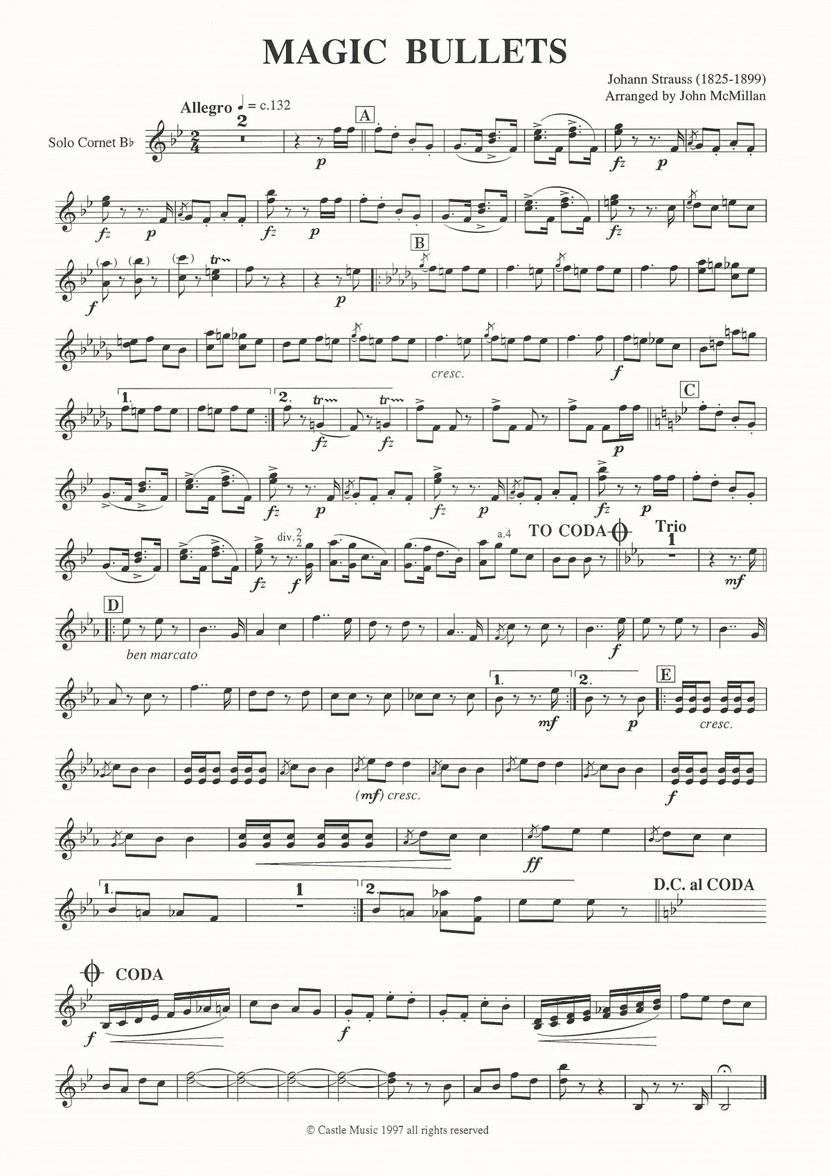 Magic Bullets for Brass Band - Johann Strauss, arr. John McMillan