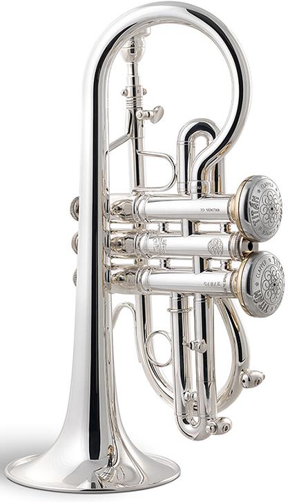 Stomvi Bb Titan Copper Bell Cornet Silver Plated Standard