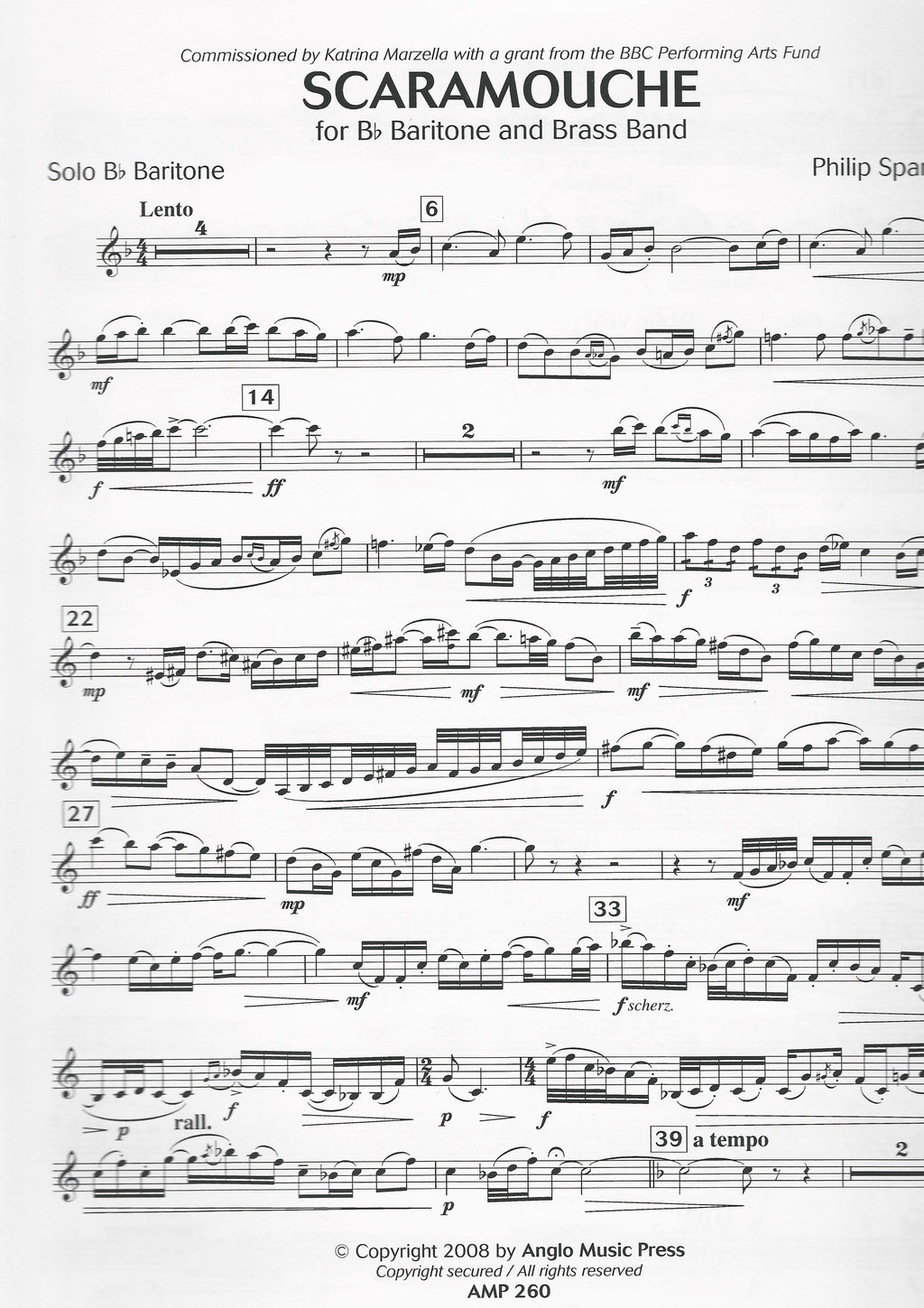 Scaramouche for Baritone and Brass Band - Philip Sparke