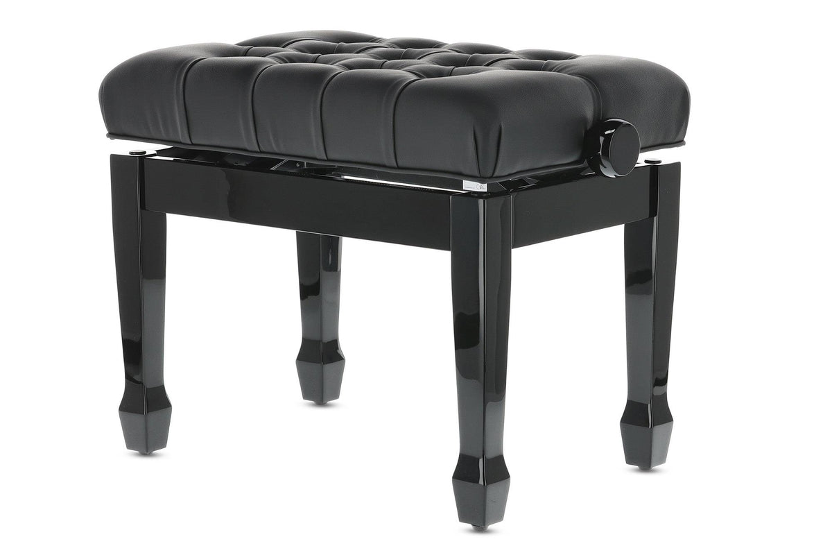 Gewa Piano bench Deluxe XL Black high gloss