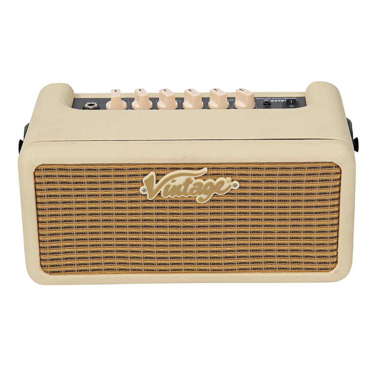 Vintage Retro 15 Amplifier with DSP - Vintage White
