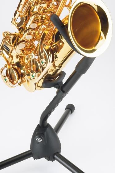 K&M Saxophone Stand Alto Tenor Black
