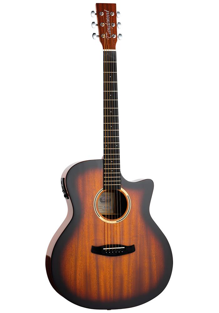 Tanglewood Discovery Venetian Cut + EQ Sunburst Gloss