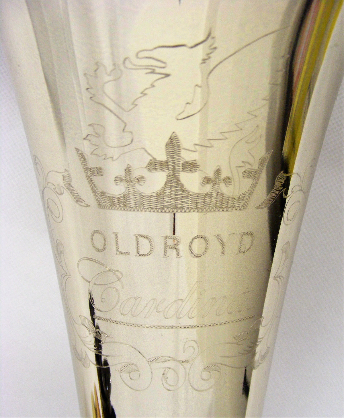Geneva Oldroyd Cardinal Tenor Horn - Nickel, Rose Brass