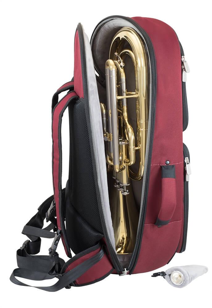 Tom & Will Baritone Horn Gig Bag - Burgundy with Black Trim