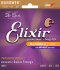 Elixir Guitar Strings Phosphor Nano Acoustic Light set 12-53