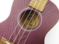 Eddy Finn Natural Ash Concert Ukulele - Purple Finish