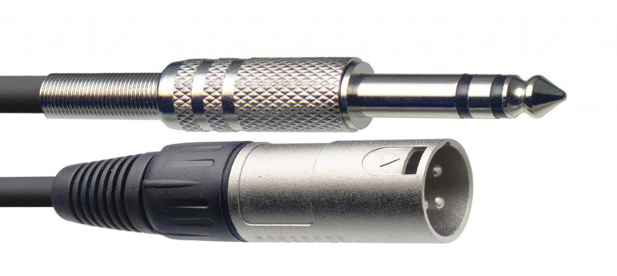 Stagg Audio cable, XLR/jack (m/m), 1 m (3'), symmetric