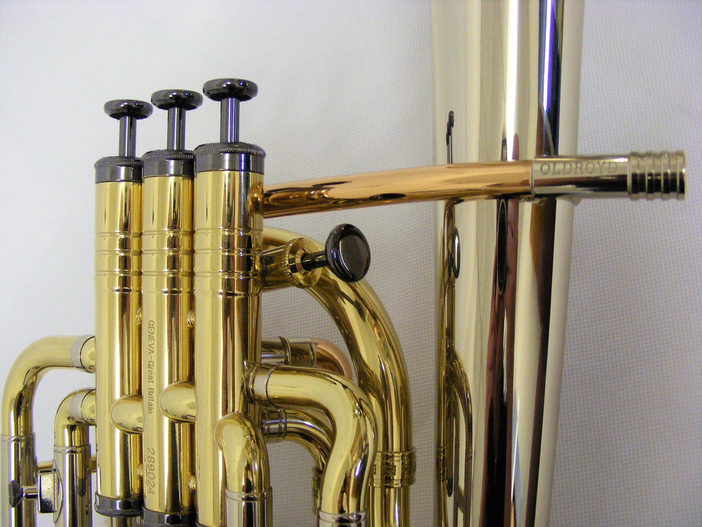 Geneva Oldroyd Cardinal Tenor Horn - Nickel, Rose Brass