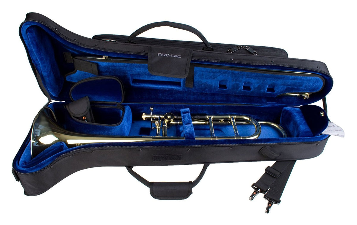 Pro Tec Contoured Bb/F Trombone Pro Pac Case - Black