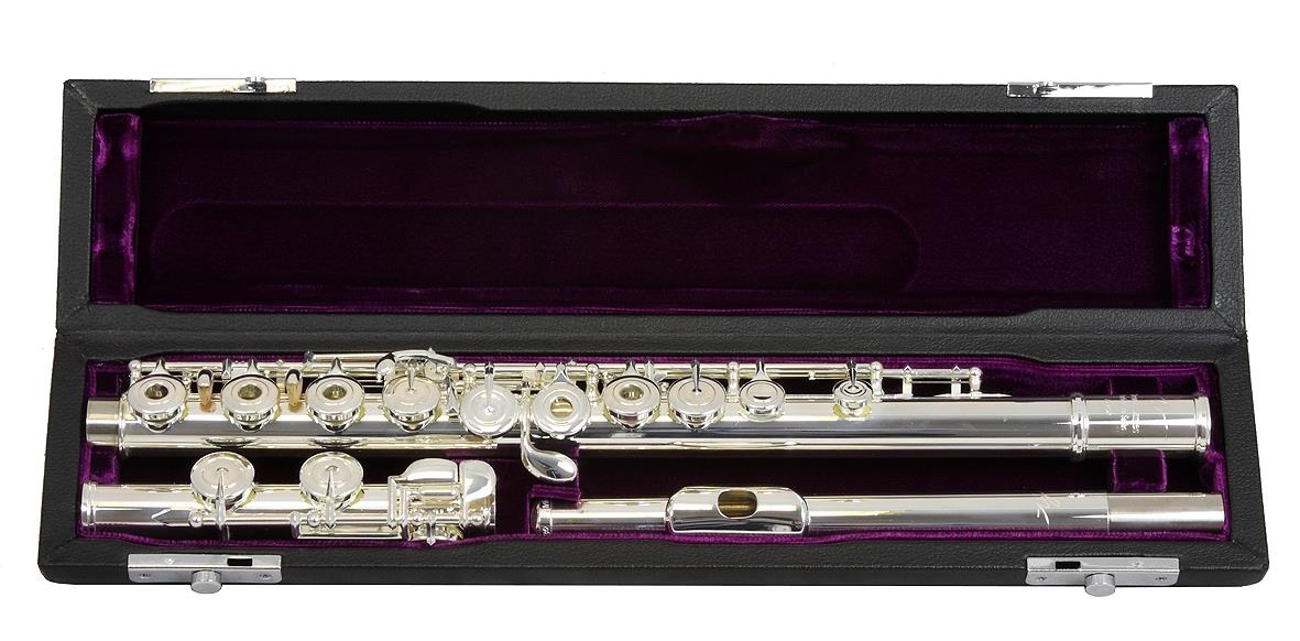 TREVOR JAMES PRIVILEGE FLUTE - TRADITIONAL LIP - SILVER LIP & RISER - OPEN HOLE