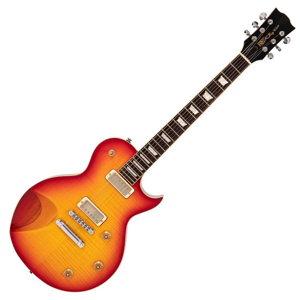 Fret King Custom Eclat Guitar - Flamed Cherry Sunburst