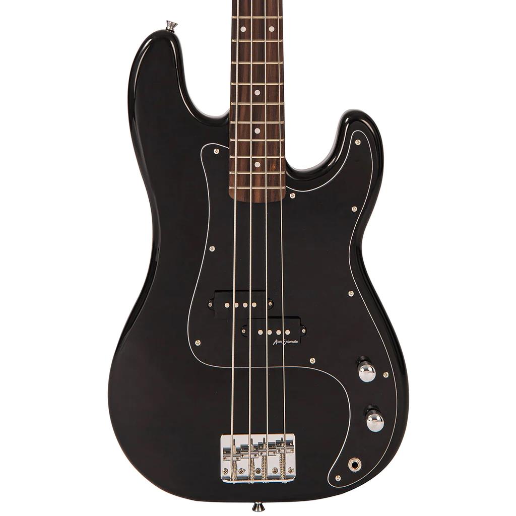 Vintage V40 Coaster Bass Guitar Pack - Gloss Black