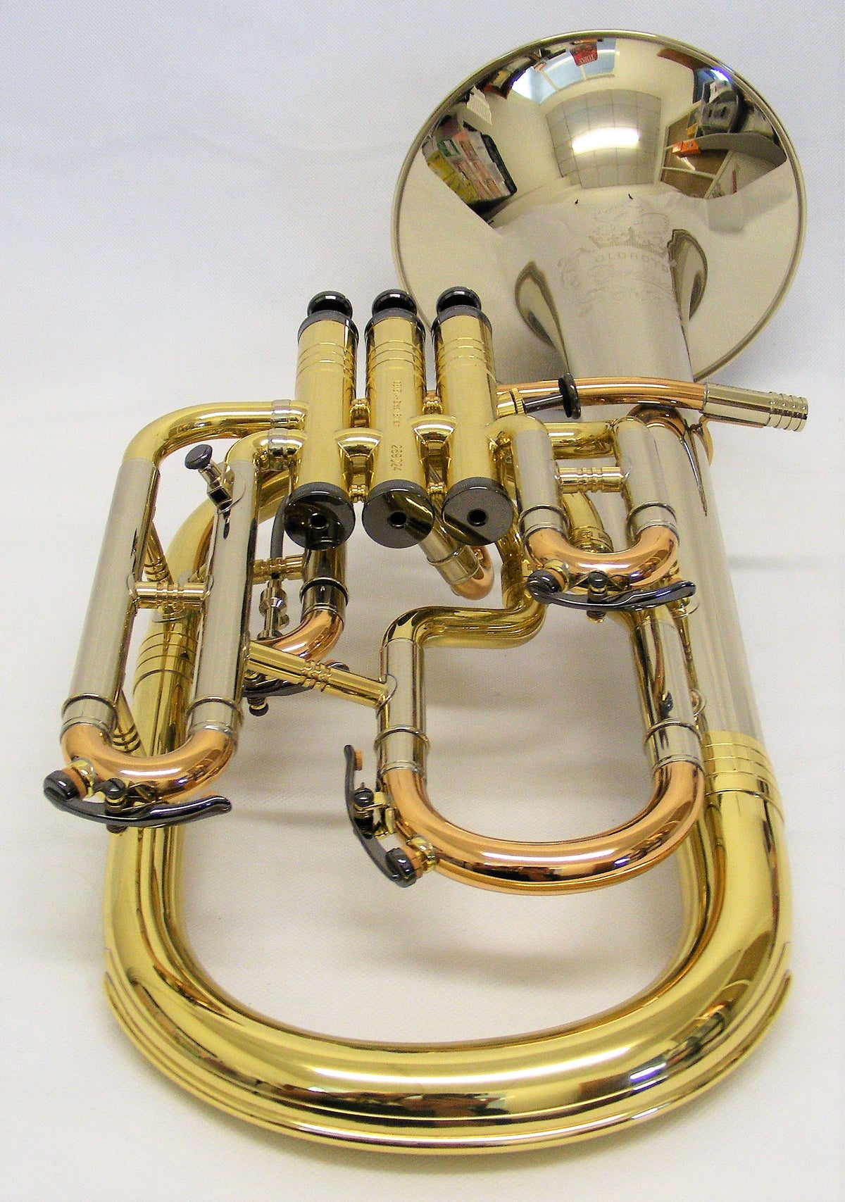 Geneva Oldroyd Cardinal Tenor Horn - Nickel, Rose Brass