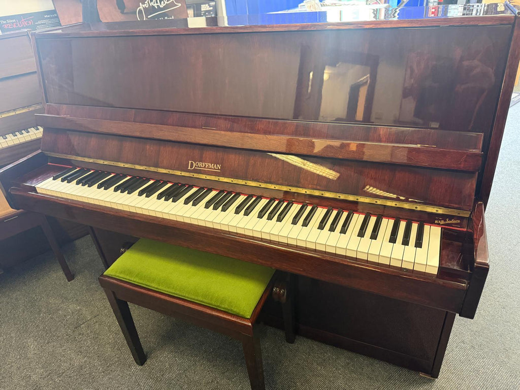 Dorffman Upright Piano - Polished Mahogany