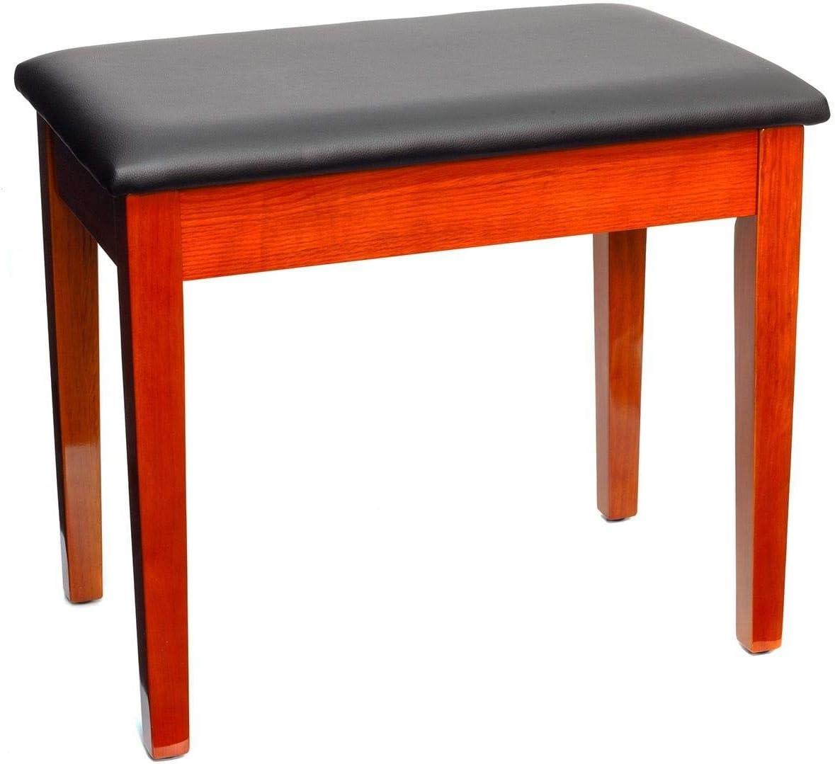 Montford Storage Piano Stool - Gloss Teak Finish