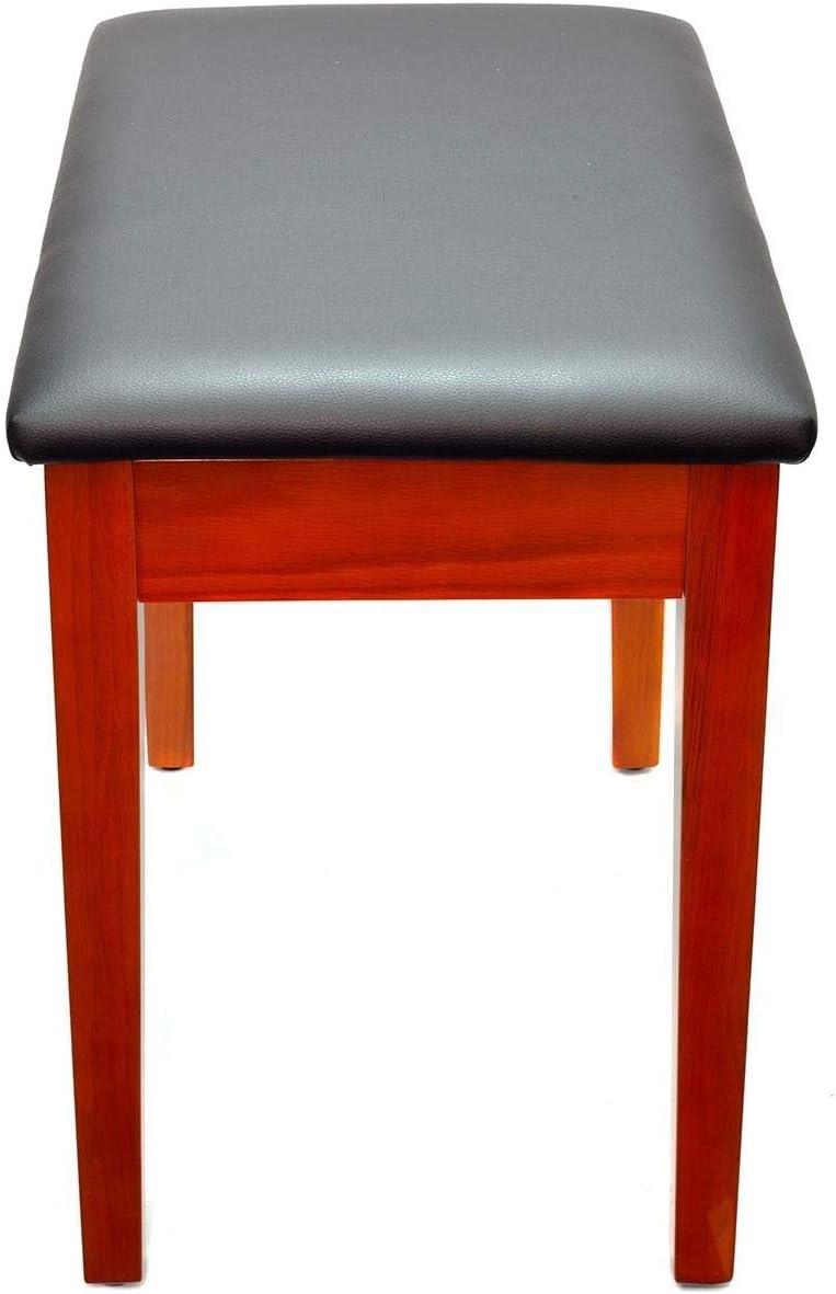 Montford Storage Piano Stool - Gloss Teak Finish