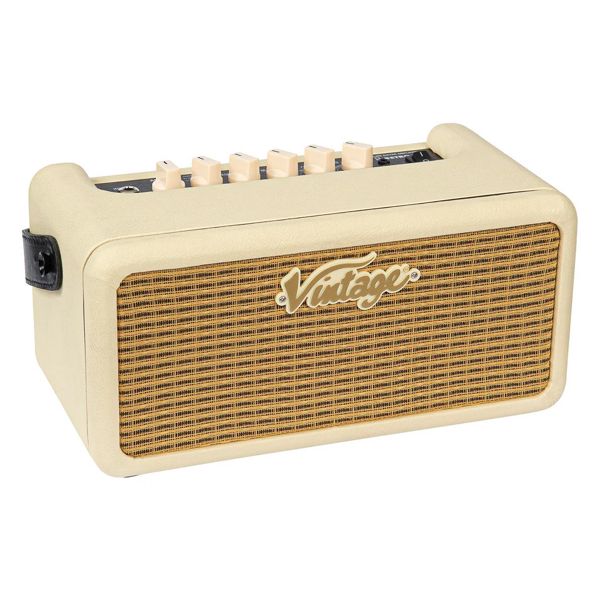 Vintage Retro 15 Amplifier with DSP - Vintage White