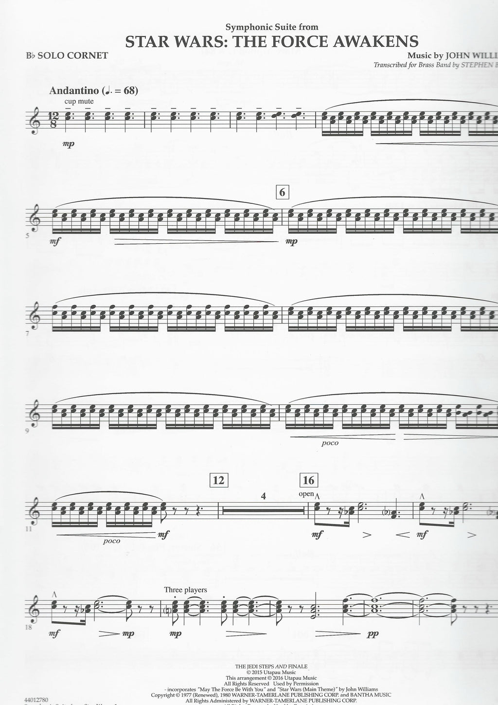 Star Wars: The Force Awakens for Brass Band - John Williams, arr. Stephen Bulla